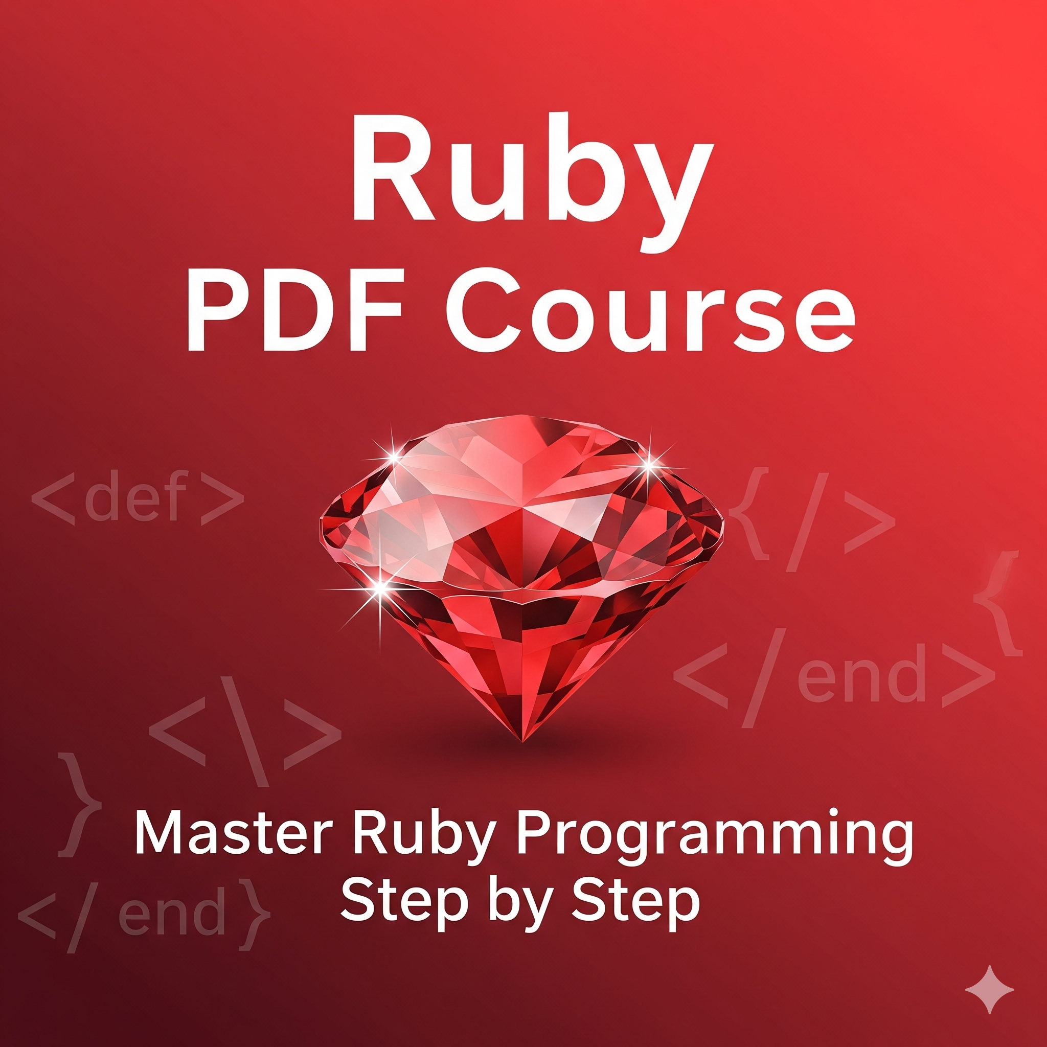 Mastering Ruby Programming – Complete Guide (PDF Course)